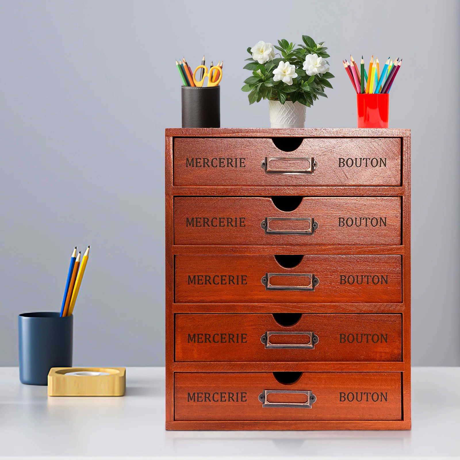 5 Layers Large Jewelry Organizer Wooden Storage Box Case With 5 Drawers Wooden Desk Organizer Storage Drawers Brown for Office
5 Layers Large Jewelry Organizer Wooden Storage Box Case With 5 Drawers Wooden Desk Organizer Storage Drawers Brown for Office