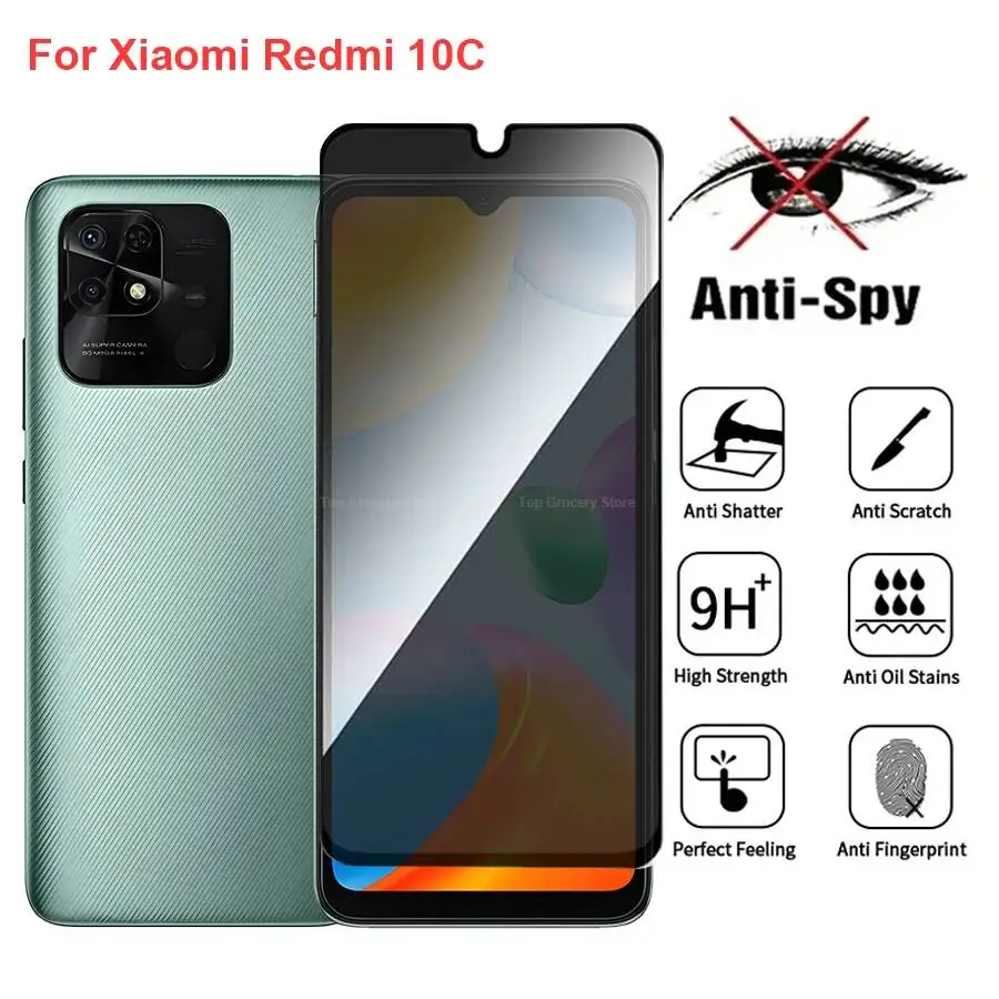 For Xiaomi Redmi 10C Anti Spy Privacy Tempered Glass Protector Compatible For Redmi10c Full Cover Screen Phone Film
For Xiaomi Redmi 10C Anti Spy Privacy Tempered Glass Protector Compatible For Redmi10c Full Cover Screen Phone Film