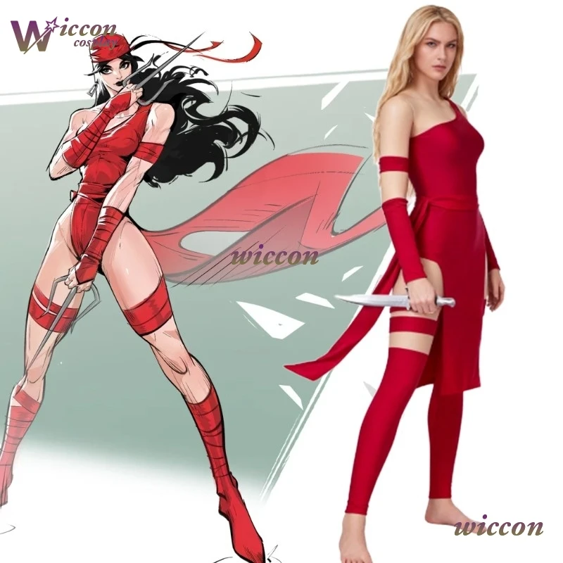 zaev/ Elektra Natchios Cosplay Costume Women's Sexy Red Battle Suit Full Set With Bandana Halloween Party Superhero Outfits
zaev/ Elektra Natchios Cosplay Costume Women's Sexy Red Battle Suit Full Set With Bandana Halloween Party Superhero Outfits