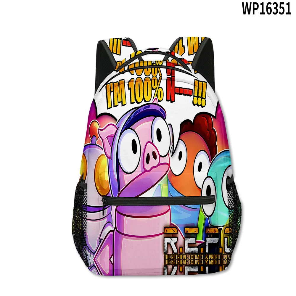 Harajuku Kpop Youthful School Bags Unisex R.E.P.O repo Travel Bags 3D Print Oxford Waterproof Notebook Shoulder Backpacks
Harajuku Kpop Youthful School Bags Unisex R.E.P.O repo Travel Bags 3D Print Oxford Waterproof Notebook Shoulder Backpacks
