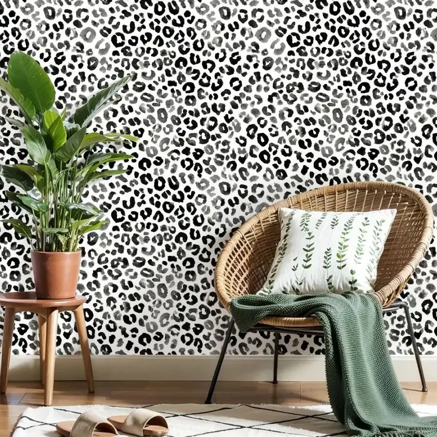 Черно-белые леопардовые акварельные обои 22,83 "X 118" водонепроницаемые обои для гостиной/спальни/ванной комнаты ПВХ стикер на стену
Черно-белые леопардовые акварельные обои 22,83 "X 118" водонепроницаемые обои для гостиной/спальни/ванной комнаты ПВХ стикер на стену