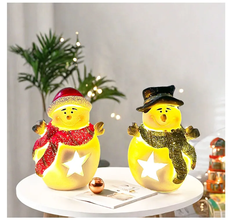 2Pcs/New Night Light Christmas Snowman Ornament Resin Crafts Creative Home Desktop Decoration Gift
2Pcs/New Night Light Christmas Snowman Ornament Resin Crafts Creative Home Desktop Decoration Gift