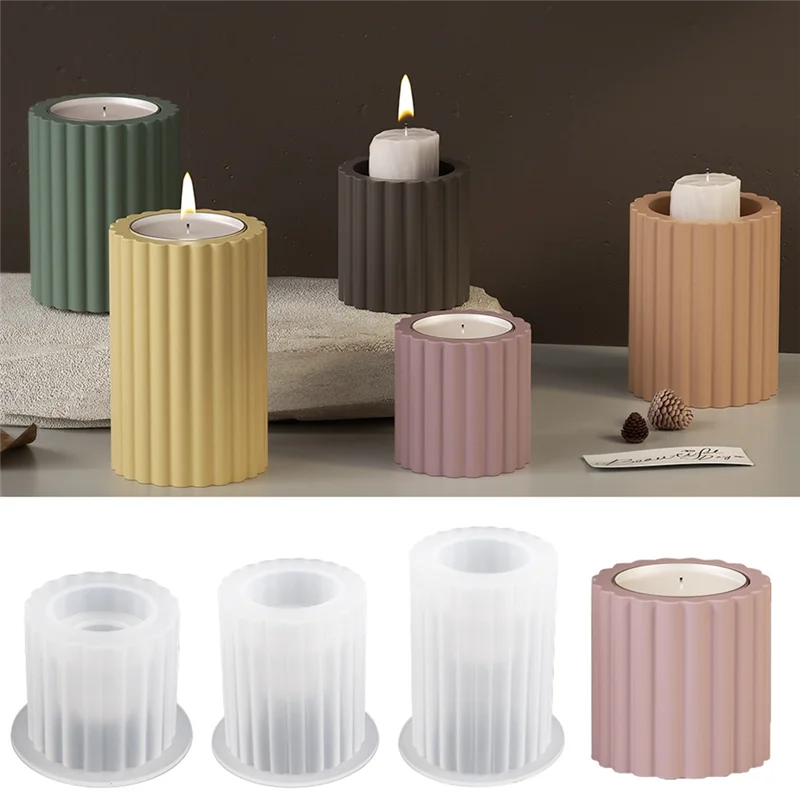 A83F-3PCS Silicone Mold Candlestick Mold DIY Simplicity Canlde Holder Casting Mould Concrete Resin Mold
A83F-3PCS Silicone Mold Candlestick Mold DIY Simplicity Canlde Holder Casting Mould Concrete Resin Mold