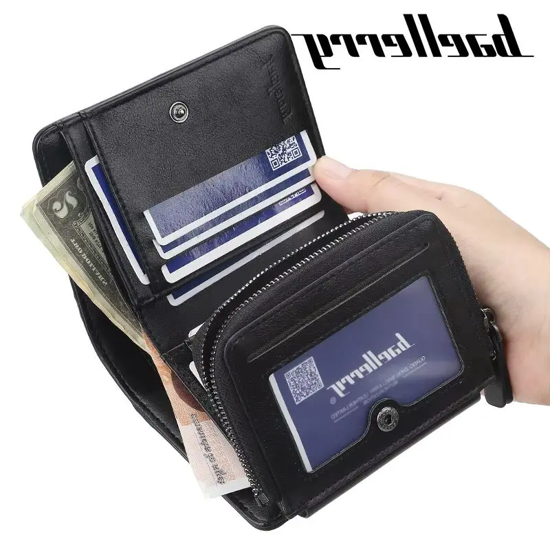 PU Leather Short Men's Wallet High Quality Business Multi Card Money Clip Fashion Zipper Coin Purse Luxury Brand Designer
PU Leather Short Men's Wallet High Quality Business Multi Card Money Clip Fashion Zipper Coin Purse Luxury Brand Designer