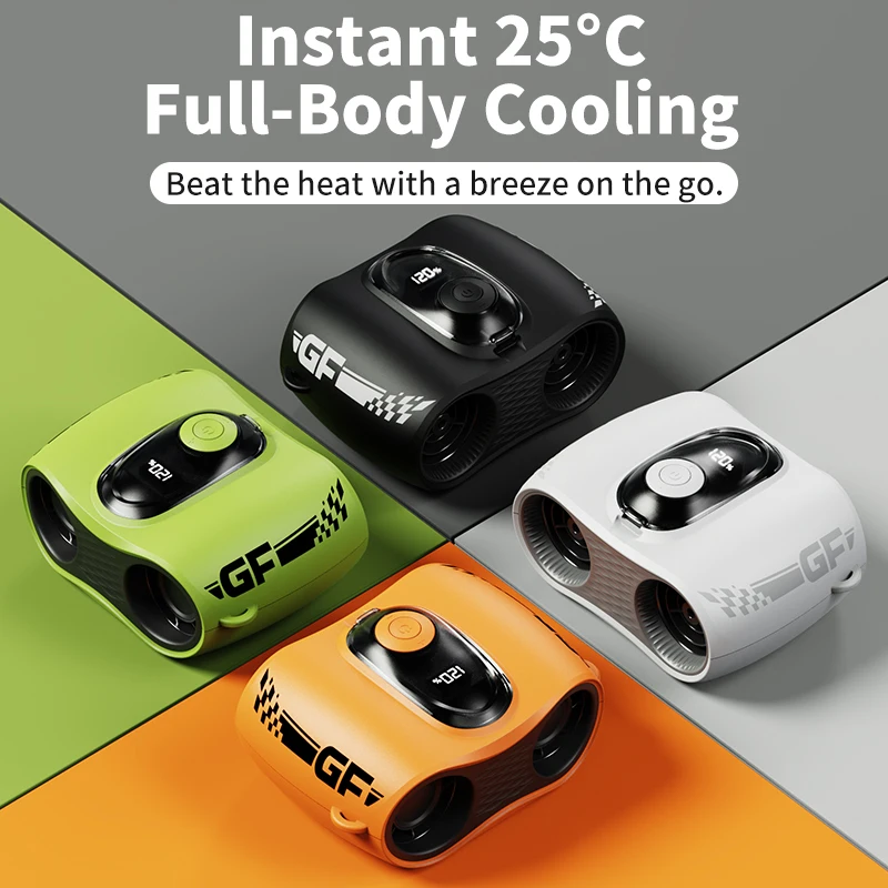 Portable Waist Fan, Dual Airflow Clip-on Neck&Waist Fan with LED Battery Display, Outdoor/Construction/Desktop/Handheld Mini Fan
Portable Waist Fan, Dual Airflow Clip-on Neck&Waist Fan with LED Battery Display, Outdoor/Construction/Desktop/Handheld Mini Fan
