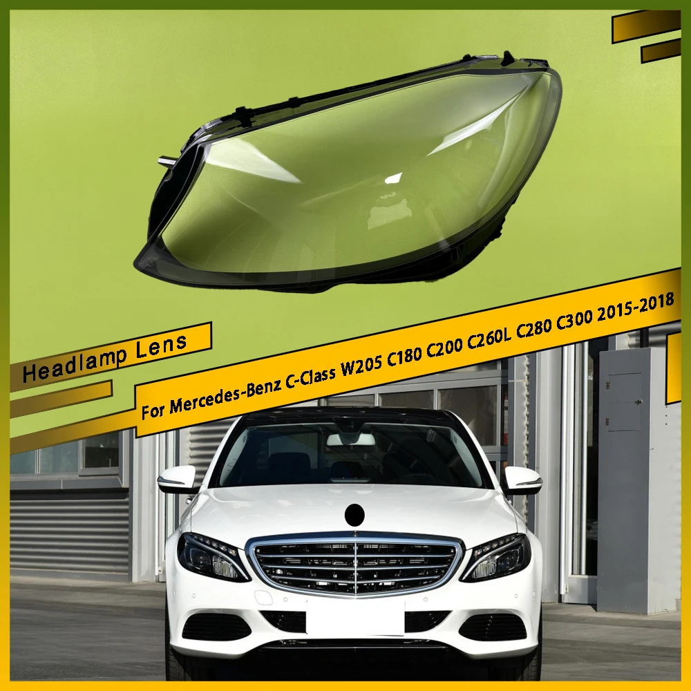 For Mercedes-Benz C-Class W205 C180 C200 C260L C280 C300 2015 - 2018 Left Right Car Headlight Clear Lens Lampshade Shell Cover
For Mercedes-Benz C-Class W205 C180 C200 C260L C280 C300 2015 - 2018 Left Right Car Headlight Clear Lens Lampshade Shell Cover