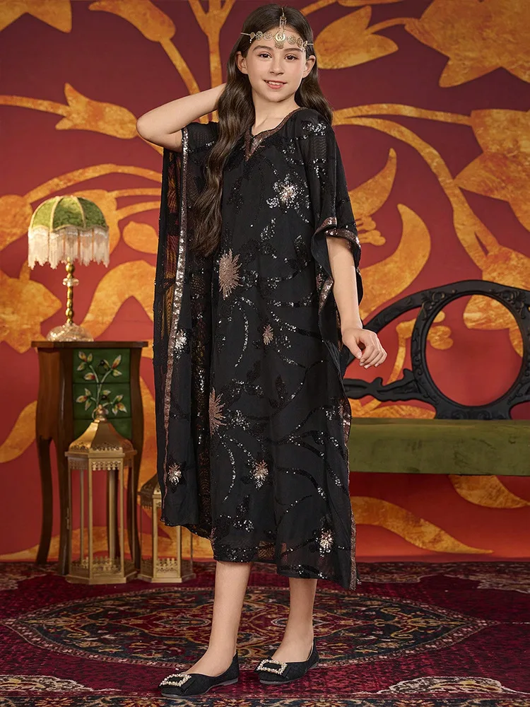 Новая мода Марокко Мусульманские Абаи для детей Дівчата Кружевное длинное платье Кафтан Халат Турция Дубай Вечерние платья Исламская одежда Повседневная
Новая мода Марокко Мусульманские Абаи для детей Дівчата Кружевное длинное платье Кафтан Халат Турция Дубай Вечерние платья Исламская одежда Повседневная