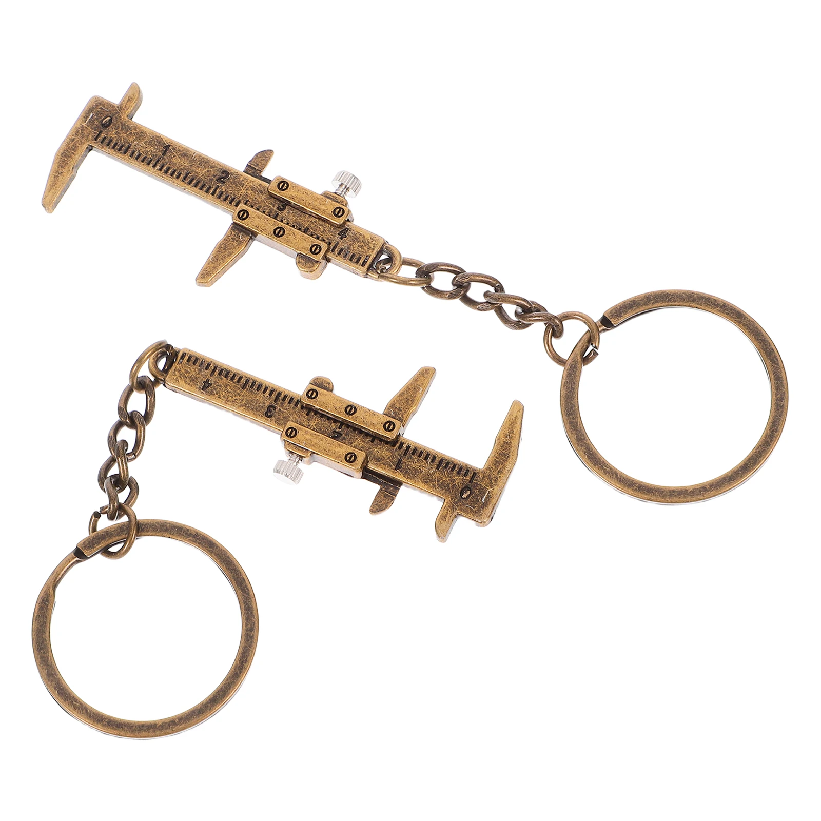 2Pcs Stylish Metal Vernier Caliper Keychain Ruler Pendant for Quick Measurements Hobbyists Professionals Decor
2Pcs Stylish Metal Vernier Caliper Keychain Ruler Pendant for Quick Measurements Hobbyists Professionals Decor