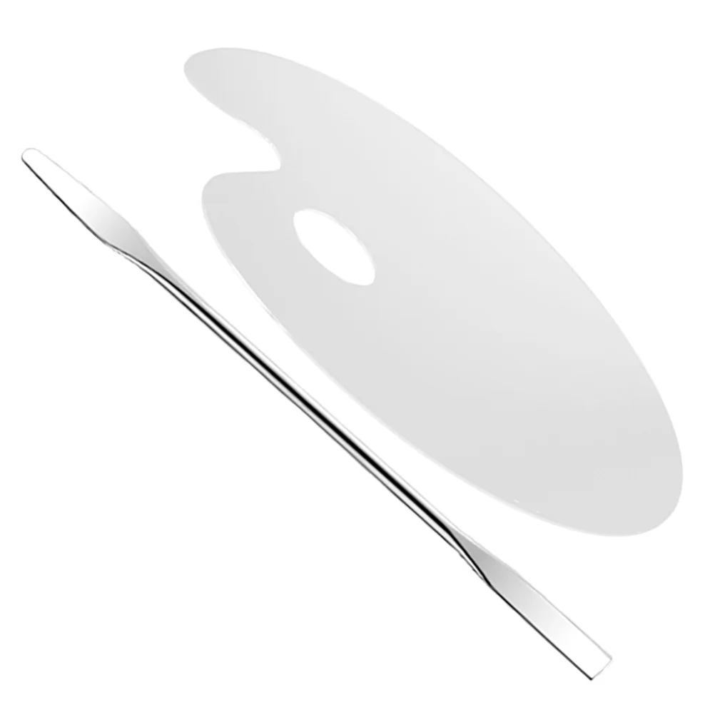 Acrylic Palette Foundation Mixing for Makeup Supplies Toning with Metal Spatula Plate Stainless Steel Travel
Acrylic Palette Foundation Mixing for Makeup Supplies Toning with Metal Spatula Plate Stainless Steel Travel