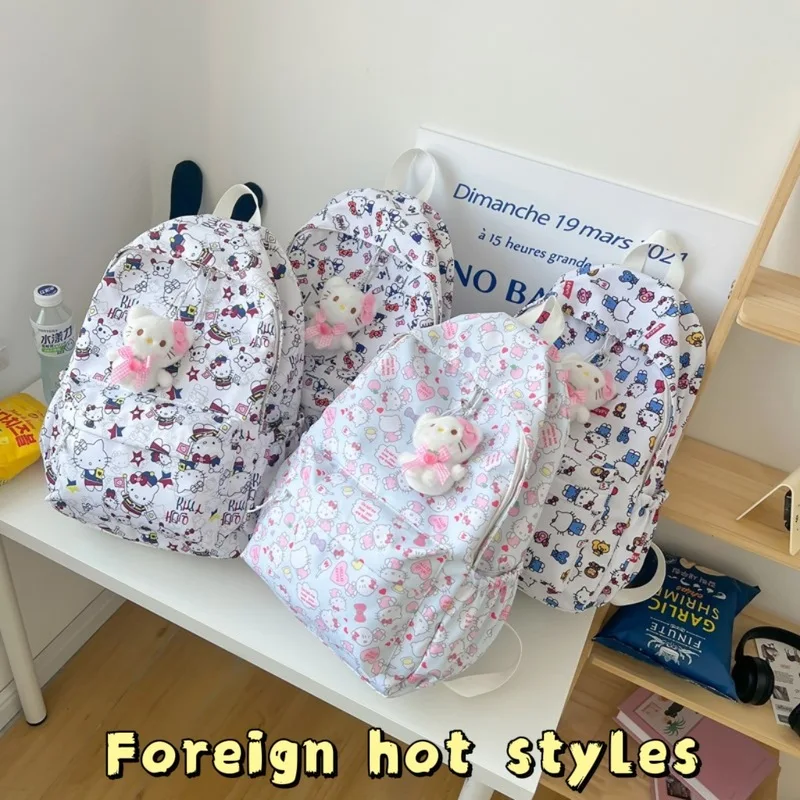 New Cute Backpack Women'S Summer Korean Style Leisure Travel Backpack Large Capacity Cartoon Kt Cat High School Fashion Backpack
New Cute Backpack Women'S Summer Korean Style Leisure Travel Backpack Large Capacity Cartoon Kt Cat High School Fashion Backpack