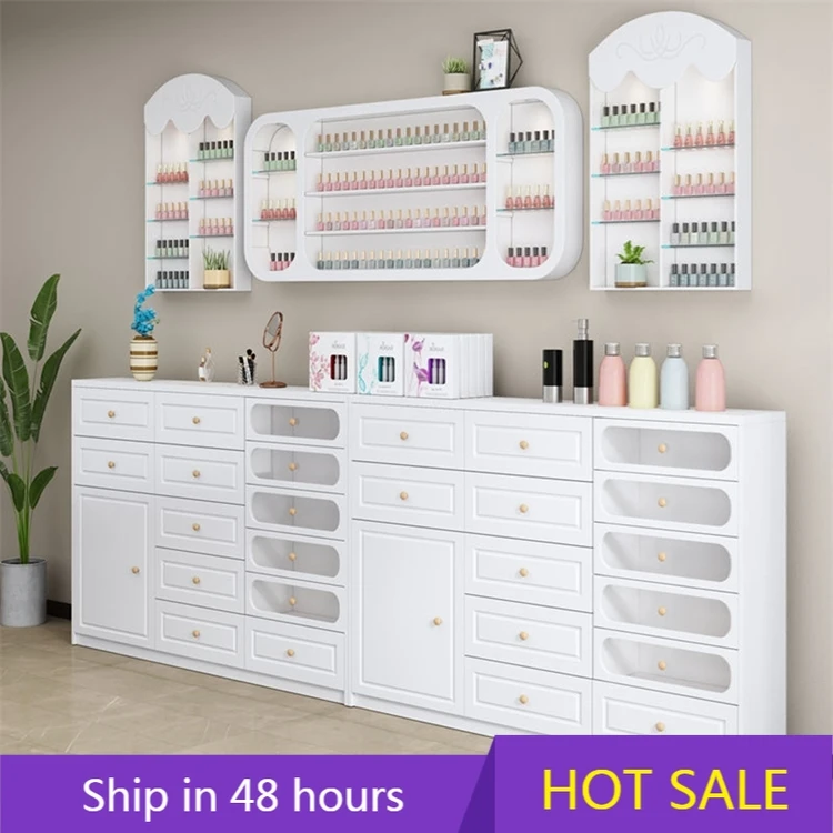 YTYIN Custom Wood Display Stand Nail Polish Showcase Cabinet Nail Equipment Display Cabinet
YTYIN Custom Wood Display Stand Nail Polish Showcase Cabinet Nail Equipment Display Cabinet