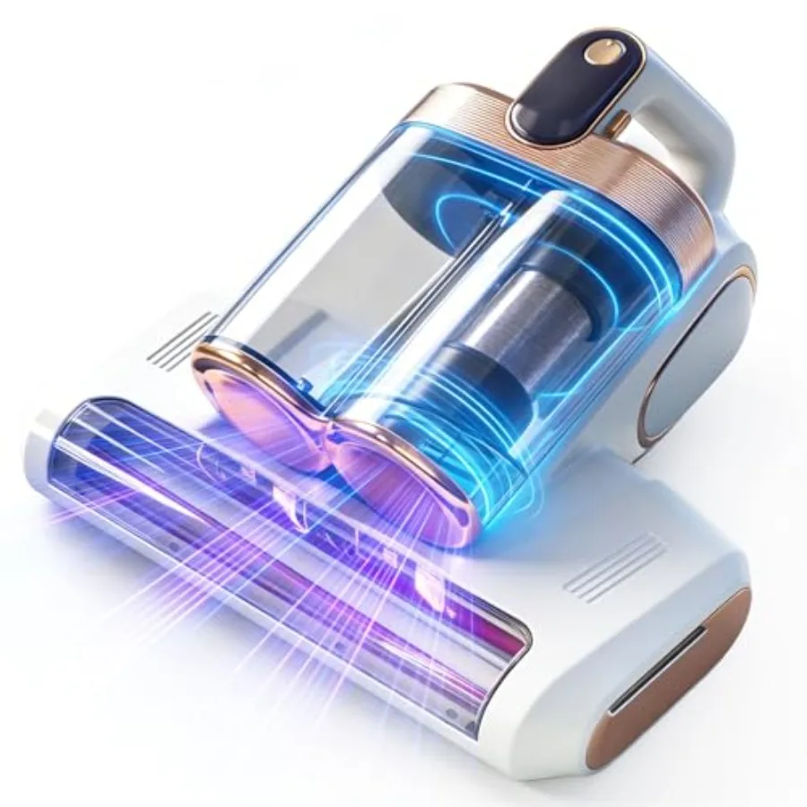 Cordless Mattress Vacuum Cleaner with UV-C Light - Advanced Dust Removal Deep Cleaning Technology for Beds, Sofas, Carpets, Pet
Cordless Mattress Vacuum Cleaner with UV-C Light - Advanced Dust Removal Deep Cleaning Technology for Beds, Sofas, Carpets, Pet