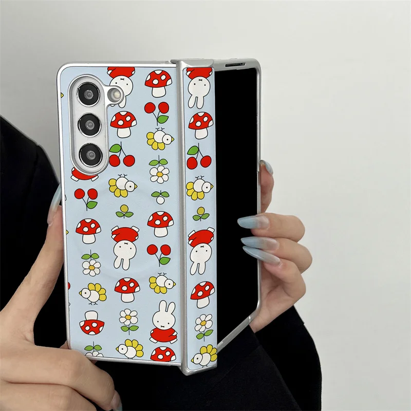 Cute Miffy Rabbit Mushroom Floral Magnetic Phone case For Samsung Galaxy Z Fold 4 5 6 7 Shockproof Hard Cover Galaxy W26 5G For
Cute Miffy Rabbit Mushroom Floral Magnetic Phone case For Samsung Galaxy Z Fold 4 5 6 7 Shockproof Hard Cover Galaxy W26 5G For