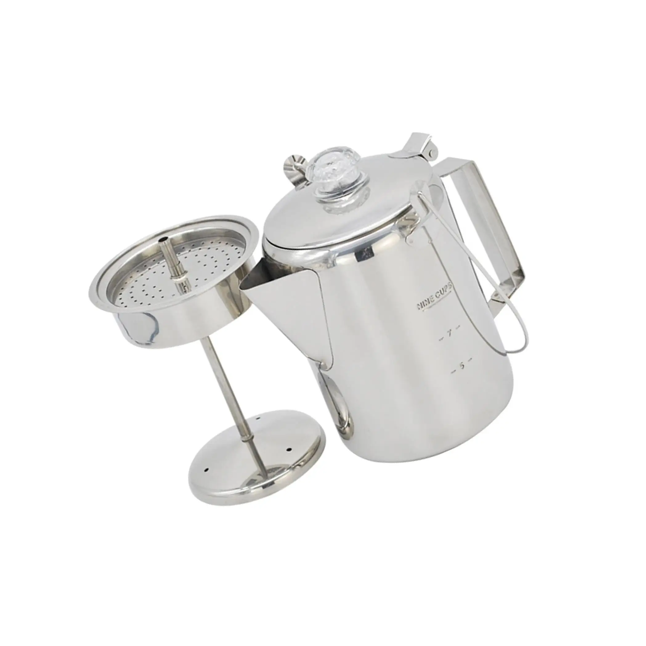 Camping Stainless Steel Mug Easy Operation Non-Toxic ple Outdoor Percolator Pot Maker Cup
Camping Stainless Steel Mug Easy Operation Non-Toxic ple Outdoor Percolator Pot Maker Cup