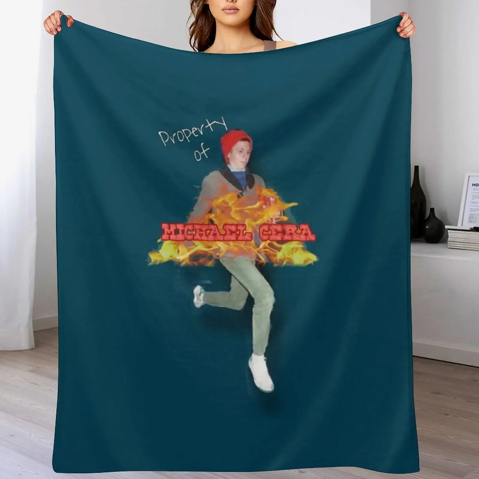 Property of Michael Cera Relaxed Fit Throw Blanket Stain Resistant Cozy Warm Blanket
Property of Michael Cera Relaxed Fit Throw Blanket Stain Resistant Cozy Warm Blanket