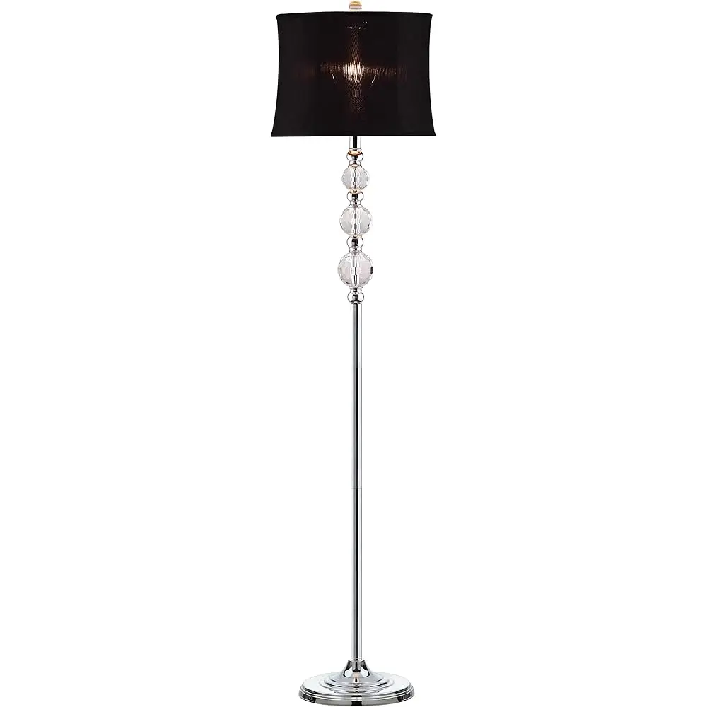 Lighting Collection Venezia Clear Crystal/ Bla Shade 61-Inch Living Room Bedroom Home Office Standing Floor Lamp (Led Bulb
Lighting Collection Venezia Clear Crystal/ Bla Shade 61-Inch Living Room Bedroom Home Office Standing Floor Lamp (Led Bulb