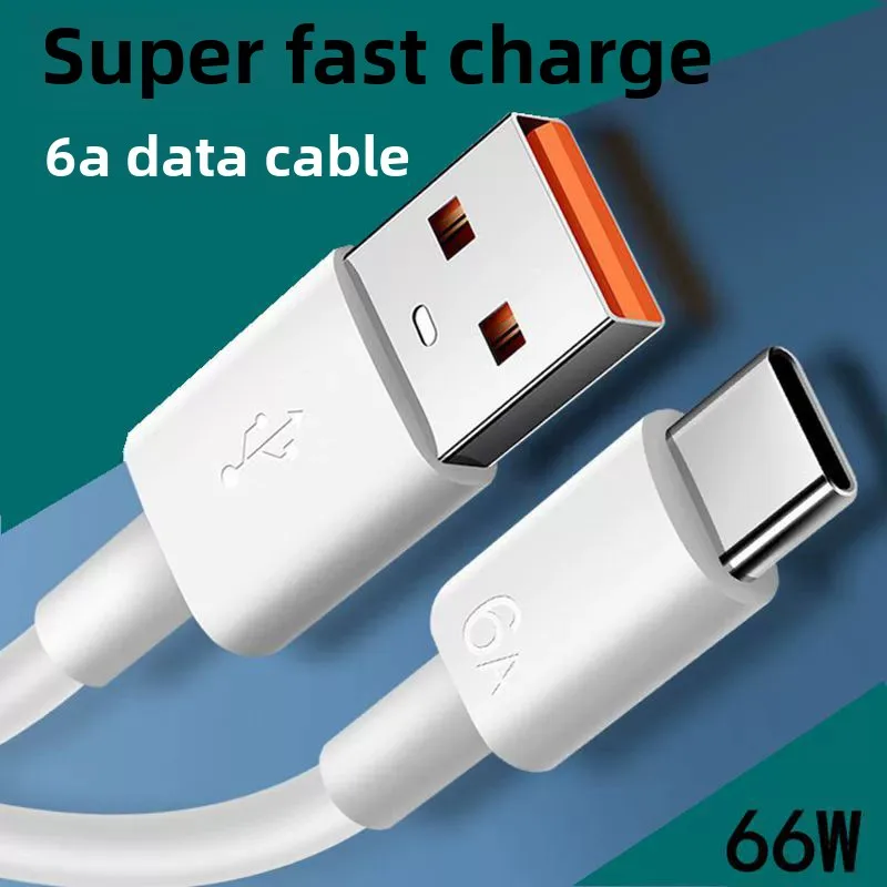 6A Super Fast Charging Data Cable Suitable for Samsung Huawei Xiaomi Honor TYPE C Flash Charging Mobile Phone 66W Charging Cable
6A Super Fast Charging Data Cable Suitable for Samsung Huawei Xiaomi Honor TYPE C Flash Charging Mobile Phone 66W Charging Cable