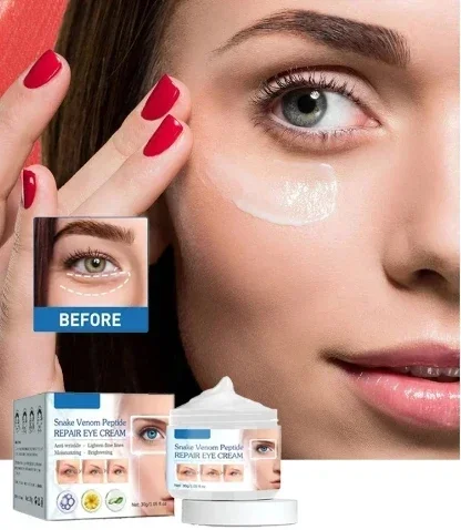 Snake Venom Peptide Eye Cream Repairs Eye Bags Tightens Skin Reduces Puffiness,Diminishes Wrinkles,Formulated with Herbal
Snake Venom Peptide Eye Cream Repairs Eye Bags Tightens Skin Reduces Puffiness,Diminishes Wrinkles,Formulated with Herbal