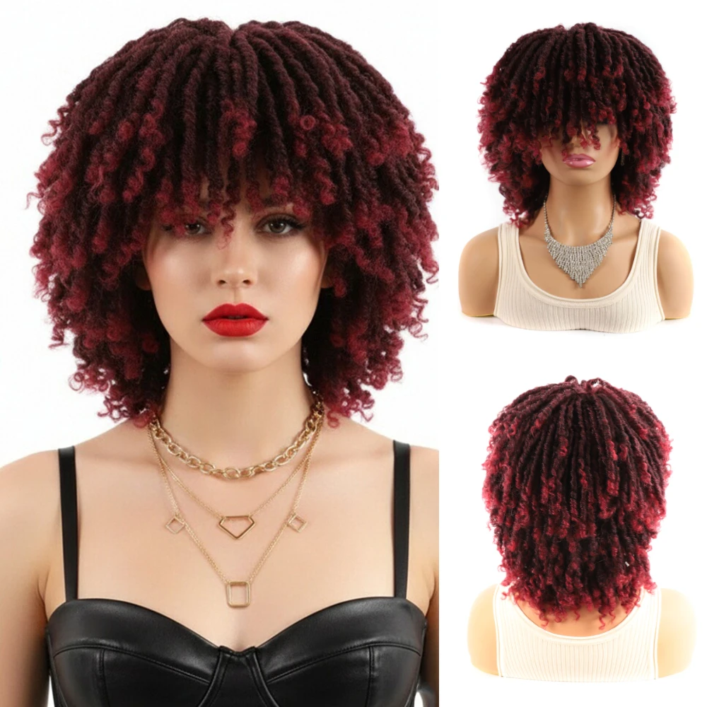 Multicolor African Tube Curl Hollow Curl Faux Locs Bug Wig Heat Resistant Synthetic Small Curly Full Wig
Multicolor African Tube Curl Hollow Curl Faux Locs Bug Wig Heat Resistant Synthetic Small Curly Full Wig