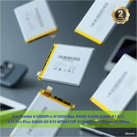 Battery For Oukitel K10000Pro K10000 Max K6000 K4000 K5000 K7 K13 K15 Pro Plus K8000 K9 K10 MTK6735P K10000Pro K7Power K15Plus