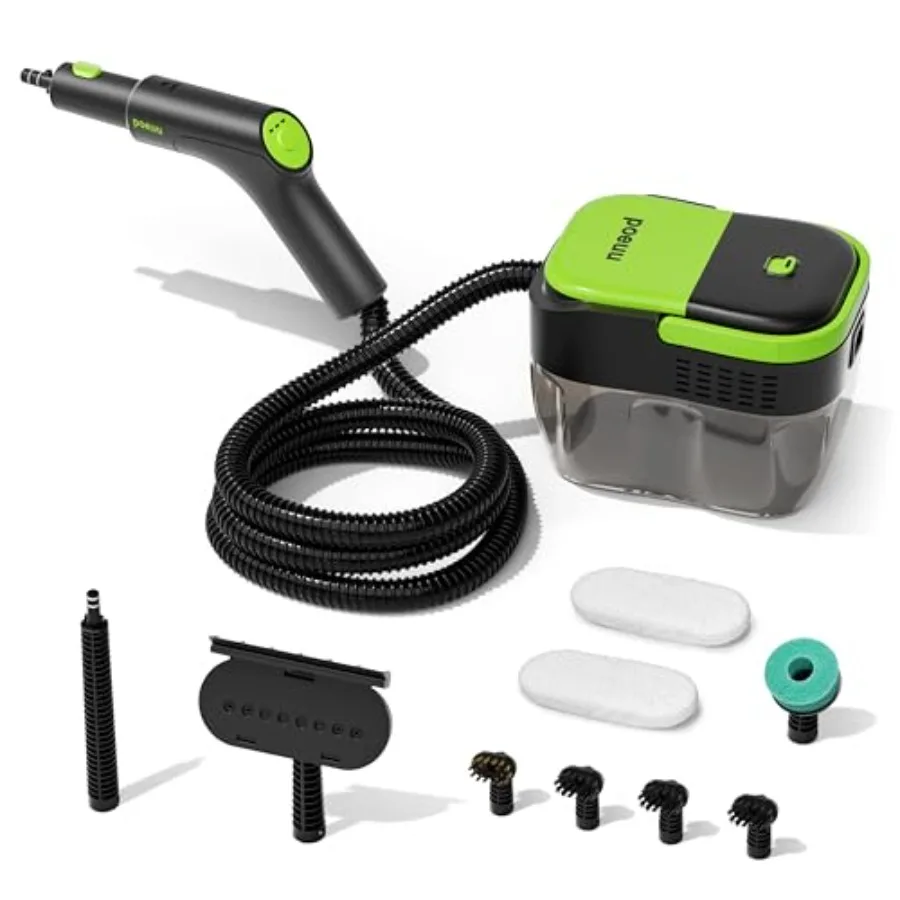 1500W Portable Steam Cleaner10s Heat-Up 3-Level Adjustable Handle 1.69 Quarts Large Tank 11 Pcs Accessories Heavy Duty Steamer
1500W Portable Steam Cleaner10s Heat-Up 3-Level Adjustable Handle 1.69 Quarts Large Tank 11 Pcs Accessories Heavy Duty Steamer
