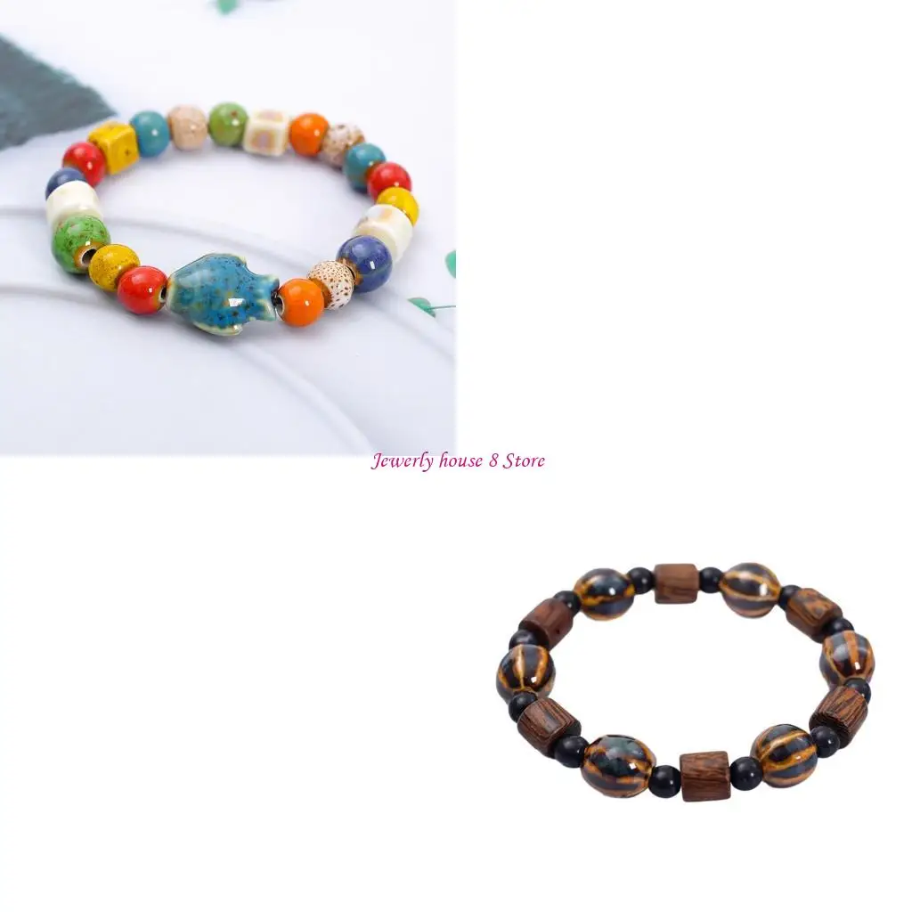 Adjustable Stretch Bracelet with Cats Ceramic Beads Stylish Beaded Wrist Chain
Adjustable Stretch Bracelet with Cats Ceramic Beads Stylish Beaded Wrist Chain