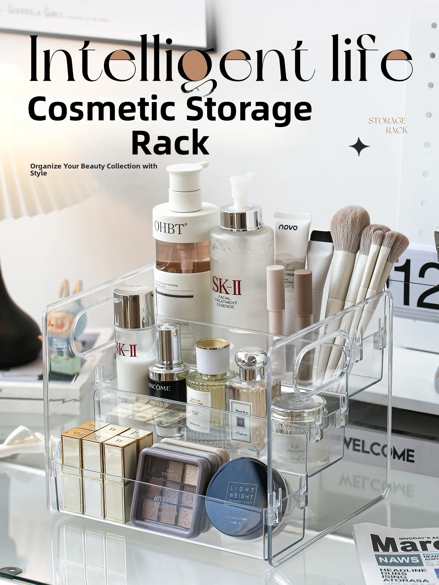 Acrylic Cosmetic Storage Box Transparent Lipsti Holder Desktop Organizer eup elf Skin Care Ra Home Storage Solution
Acrylic Cosmetic Storage Box Transparent Lipsti Holder Desktop Organizer eup elf Skin Care Ra Home Storage Solution