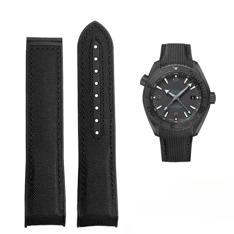 20mm 22mm brand-new rubber watch band fit for Omega pane 300 Planet Ocean 600 black canvas orange silicone strap
20mm 22mm brand-new rubber watch band fit for Omega pane 300 Planet Ocean 600 black canvas orange silicone strap