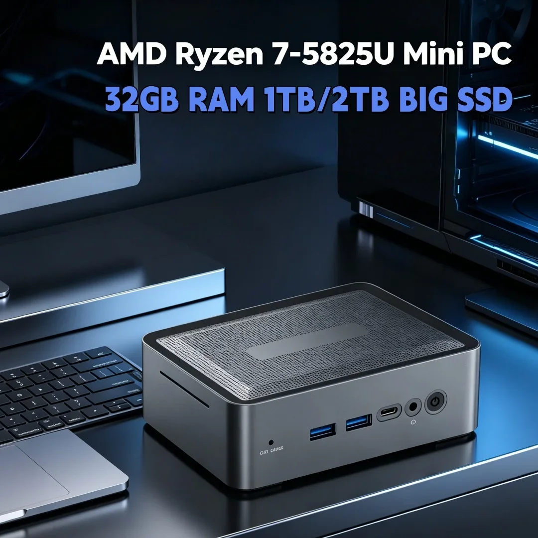 New Arrival Space-saving Ryzen7 5825U Mini Desktop 2×DDR4 M.2 SSD+HDD Win11 Pro WiFi6 BT5.2 Business Light Gaming PC
New Arrival Space-saving Ryzen7 5825U Mini Desktop 2×DDR4 M.2 SSD+HDD Win11 Pro WiFi6 BT5.2 Business Light Gaming PC