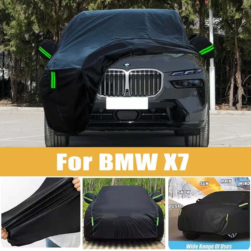 For BMW X7 Full Car Cover Four Seasons Universal Outdoor Sun Anti UV Rain Snow Dust Protection Oxford Cloth Car Accessories
For BMW X7 Full Car Cover Four Seasons Universal Outdoor Sun Anti UV Rain Snow Dust Protection Oxford Cloth Car Accessories