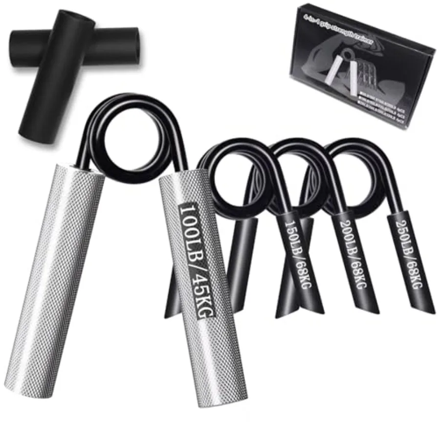 Grip Strength Trainer 4 Pack 100LB-250LB Hand Gripper Strengthener Non-Slip Heavy-Duty Forearm Strengthener for Muscle Building
Grip Strength Trainer 4 Pack 100LB-250LB Hand Gripper Strengthener Non-Slip Heavy-Duty Forearm Strengthener for Muscle Building