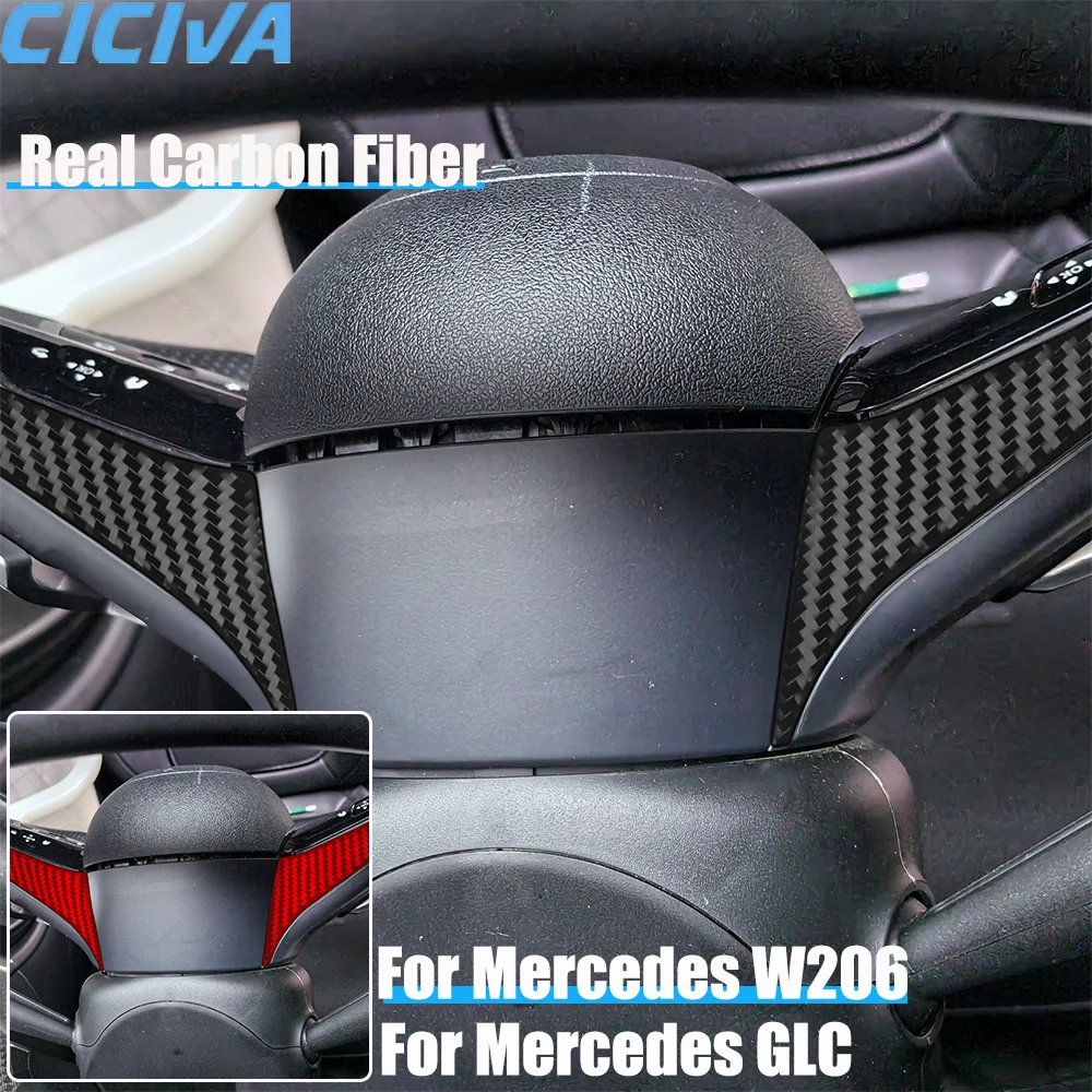 Автомобильные аксессуары из настоящего углеродного волокна, накладка на колесо водителя, мягкая наклейка для Mercedes C-class W206 2022 2023 2024 GLC 2023 2024 
Автомобильные аксессуары из настоящего углеродного волокна, накладка на колесо водителя, мягкая наклейка для Mercedes C-class W206 2022 2023 2024 GLC 2023 2024