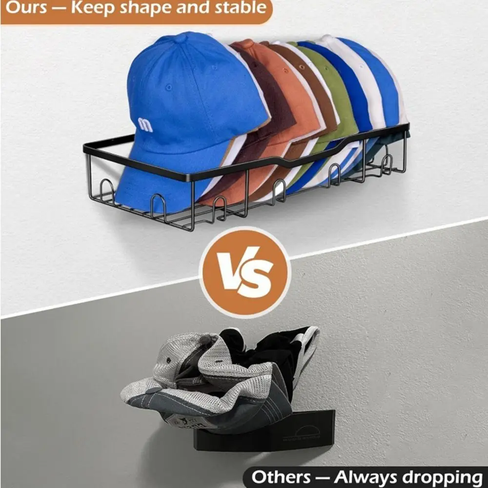 Large Capacity Hat Storage Rack Heavy Type Save Space Wall-mounted Hat Rack Durable Easy Installation Metal Storage Shelf
Large Capacity Hat Storage Rack Heavy Type Save Space Wall-mounted Hat Rack Durable Easy Installation Metal Storage Shelf