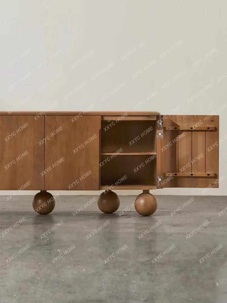 L Medieval Solid Wood Dining Side Cabinet Living Room Decorative Cabinet Retro Locker Spherical Foot Storage Cabinet
L Medieval Solid Wood Dining Side Cabinet Living Room Decorative Cabinet Retro Locker Spherical Foot Storage Cabinet