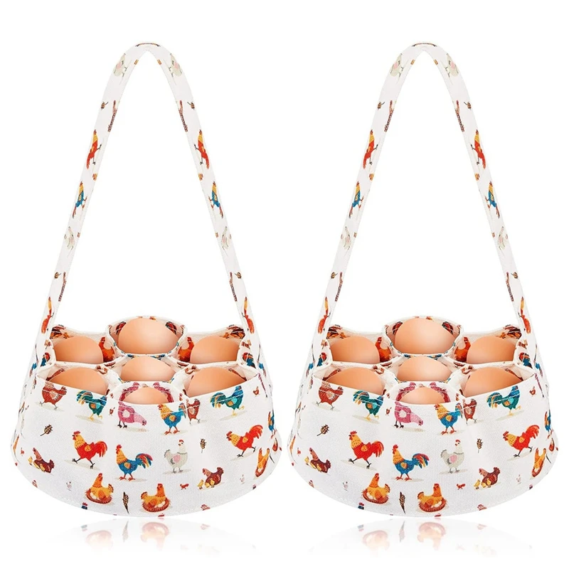 2 Pcs Egg Bags For Fresh Egg Collecting Eggs Gathering Basket With 7 Pouches For Farmhouse Chicken Coop Duck Goose Eggs Reusable
2 Pcs Egg Bags For Fresh Egg Collecting Eggs Gathering Basket With 7 Pouches For Farmhouse Chicken Coop Duck Goose Eggs Reusable
