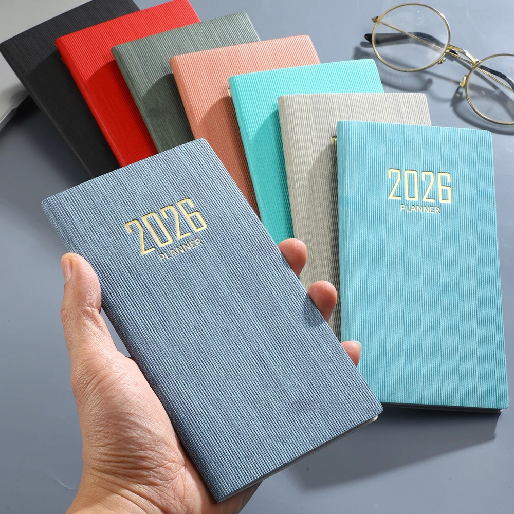 A6 specification 2026 English calendar book, 64 sheets 128 page leather calendar book, 365 day daily plan book
A6 specification 2026 English calendar book, 64 sheets 128 page leather calendar book, 365 day daily plan book