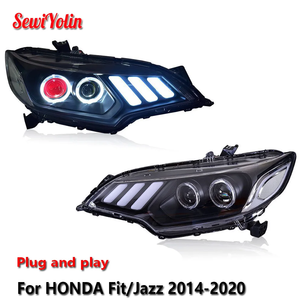 Автомобильные светодиодные фары в сборе для HONDA Fit/Jazz 2014-2020, автоматические противотуманные фары DRL, стоп-сигнал поворота, лампа Plug and Play
Автомобильные светодиодные фары в сборе для HONDA Fit/Jazz 2014-2020, автоматические противотуманные фары DRL, стоп-сигнал поворота, лампа Plug and Play