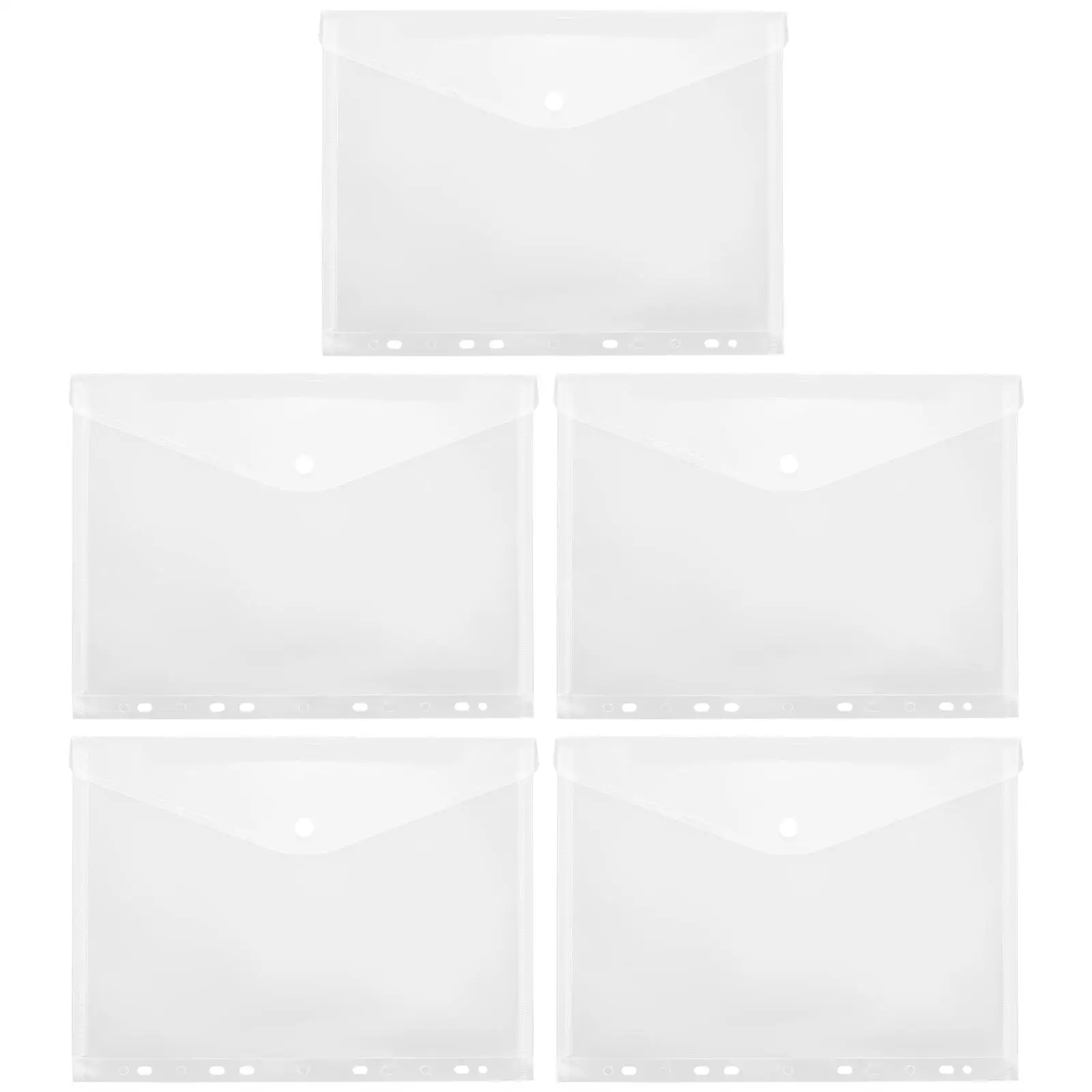 5 Pcs Document Protectors Resistant Smooth Corners File Storage Bags Loose Leaf Binder Envelopes
5 Pcs Document Protectors Resistant Smooth Corners File Storage Bags Loose Leaf Binder Envelopes