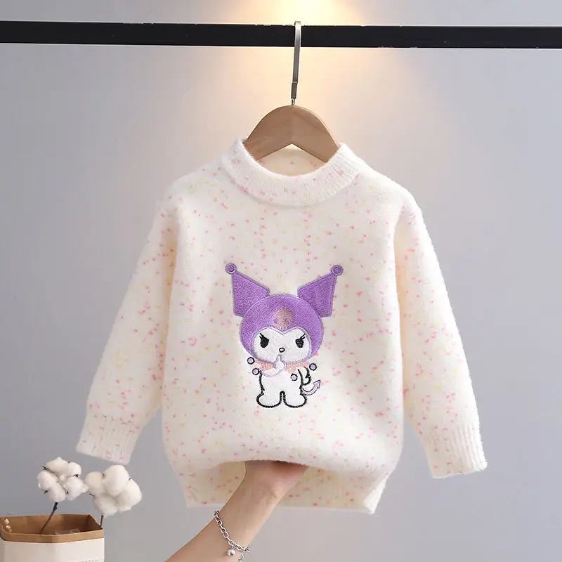 Sweet Kuromi Girl Sweater Kawaii Sanrio Anime Long-Sleeved Top Autumn Winter Cartoon Cute Thickened Knitwear Base Shirt Kid Gift
Sweet Kuromi Girl Sweater Kawaii Sanrio Anime Long-Sleeved Top Autumn Winter Cartoon Cute Thickened Knitwear Base Shirt Kid Gift