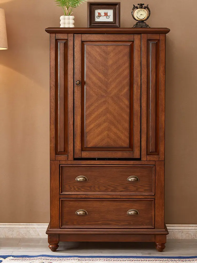 PYJ American solid wood dresser bedroom retro storage integrated small apartment jewelry cabinet
PYJ American solid wood dresser bedroom retro storage integrated small apartment jewelry cabinet