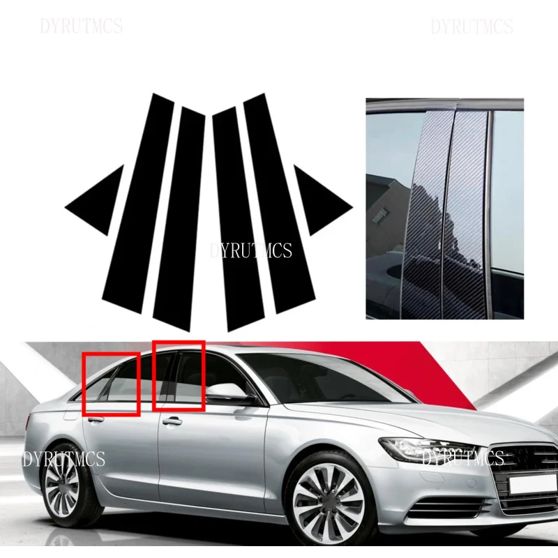 Подходит для Audi A6 C7/4G 2012 2013 2014 2015 2016-2018, 6 шт., глянцевый черный столб, серебряные карбоновые накладки на дверь, наклейки на окно
Подходит для Audi A6 C7/4G 2012 2013 2014 2015 2016-2018, 6 шт., глянцевый черный столб, серебряные карбоновые накладки на дверь, наклейки на окно