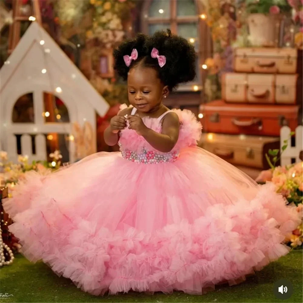 Lovely Pink Customized Flower Girl Dress for Wedding Sleeveless with Bow Beading Puffy Kids Birthday Party First Communion Gown
Lovely Pink Customized Flower Girl Dress for Wedding Sleeveless with Bow Beading Puffy Kids Birthday Party First Communion Gown