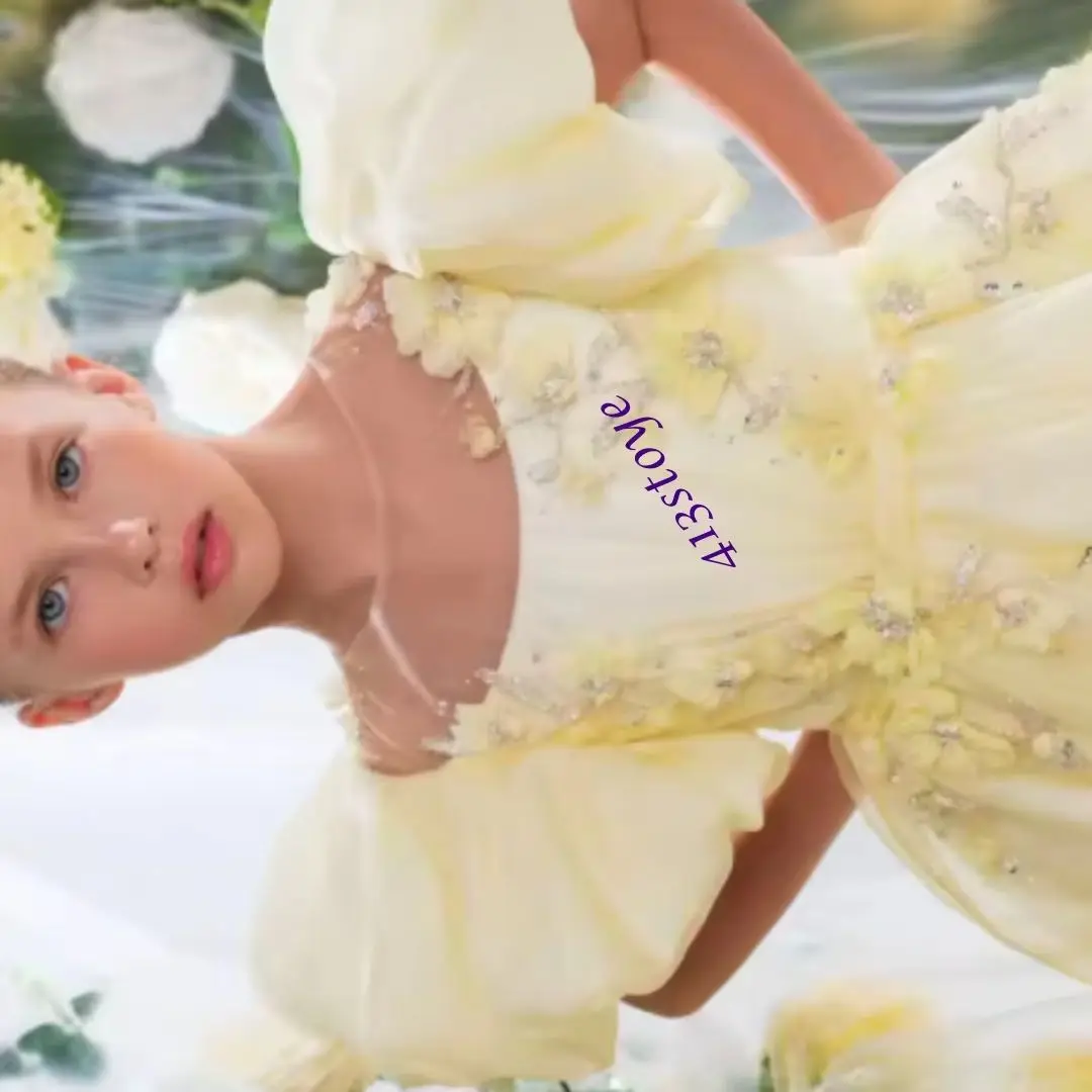 Светло-желтые платья с цветочным узором для девочек по индивидуальному заказу, платья для дня рождения с цветочным принтом для маленьких девочек, детское праздничное платье принцессы
Светло-желтые платья с цветочным узором для девочек по индивидуальному заказу, платья для дня рождения с цветочным принтом для маленьких девочек, детское праздничное платье принцессы