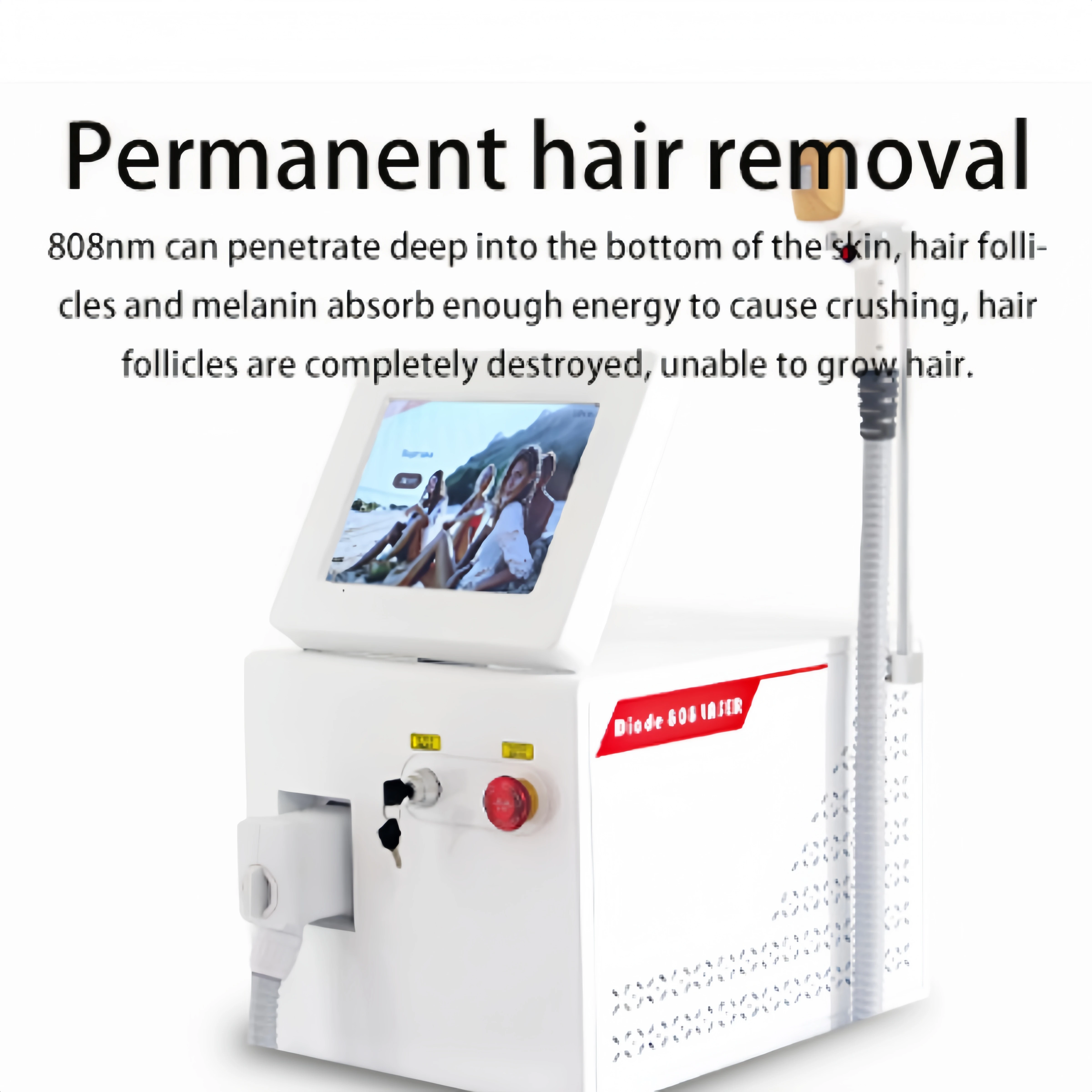 Rohs certified 3 Wavelength 755nm 808nm 1064nm Diode Laser Hair Removal Machine 808NM Ice Platinum Cooling System Beautiful
Rohs certified 3 Wavelength 755nm 808nm 1064nm Diode Laser Hair Removal Machine 808NM Ice Platinum Cooling System Beautiful