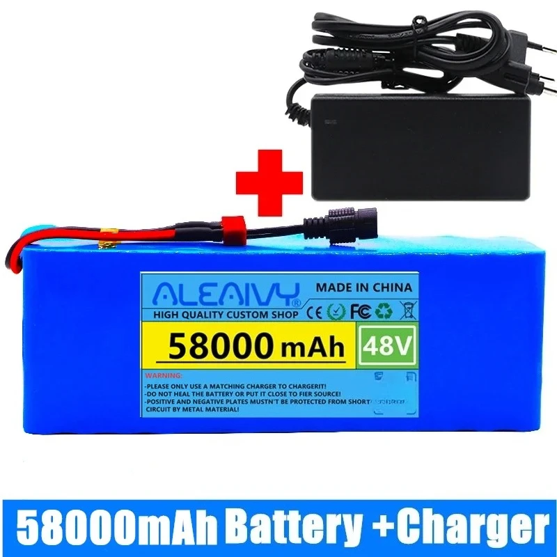 13S3P 48V Lithium Battery 58000mAh 1000W Li-ion Battery Pack for BAFANG Kit Built-in 20A BMS Rechargeable Battery with Charger
13S3P 48V Lithium Battery 58000mAh 1000W Li-ion Battery Pack for BAFANG Kit Built-in 20A BMS Rechargeable Battery with Charger