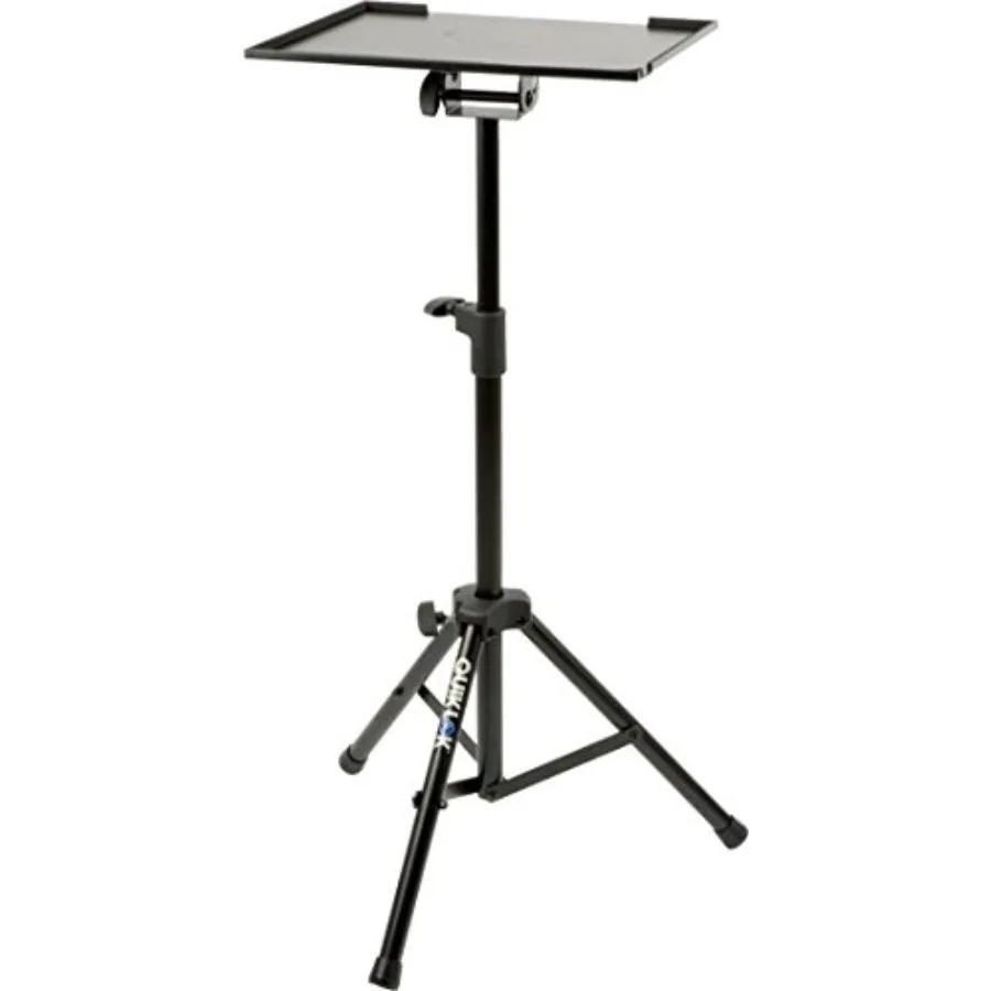 Laptop and mixer tripod stand for studio use, aluminum alloy, black, height-adjustable with quick-lock mechanism
Laptop and mixer tripod stand for studio use, aluminum alloy, black, height-adjustable with quick-lock mechanism