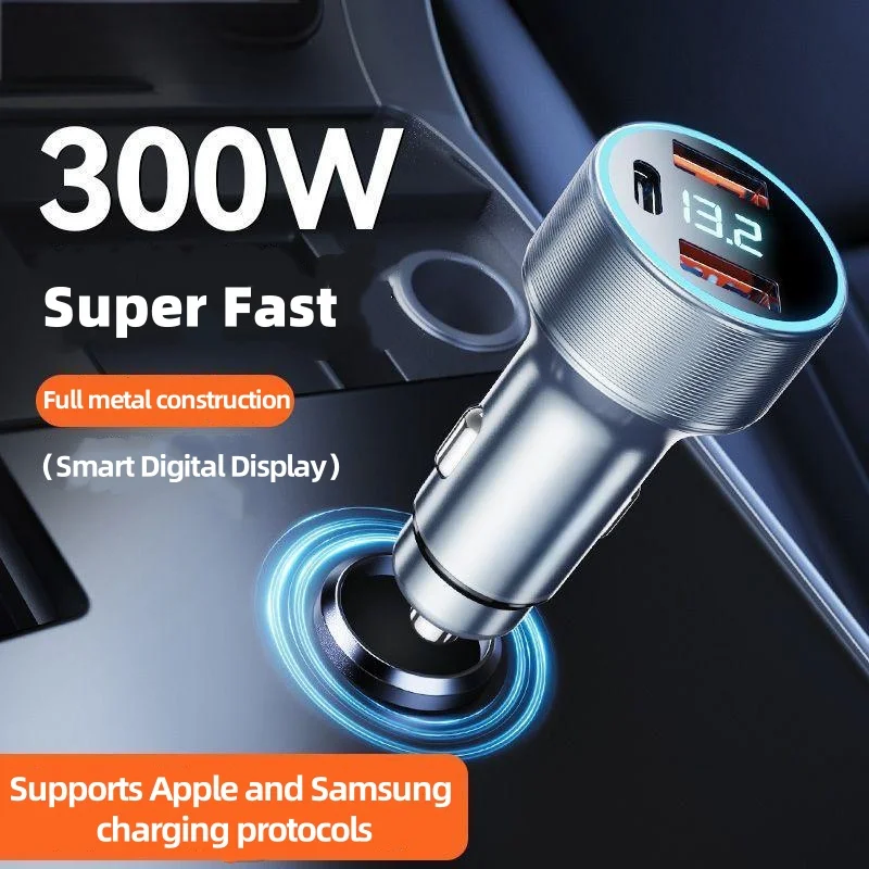 Автомобильное зарядное устройство с двумя USB-портами C, 300 Вт, быстрое зарядное устройство типа C для iPhone 14 Pro max PD, адаптер для сверхбыстрой зарядки Baofeng UV-5R QUANSHENG
Автомобильное зарядное устройство с двумя USB-портами C, 300 Вт, быстрое зарядное устройство типа C для iPhone 14 Pro max PD, адаптер для сверхбыстрой зарядки Baofeng UV-5R QUANSHENG