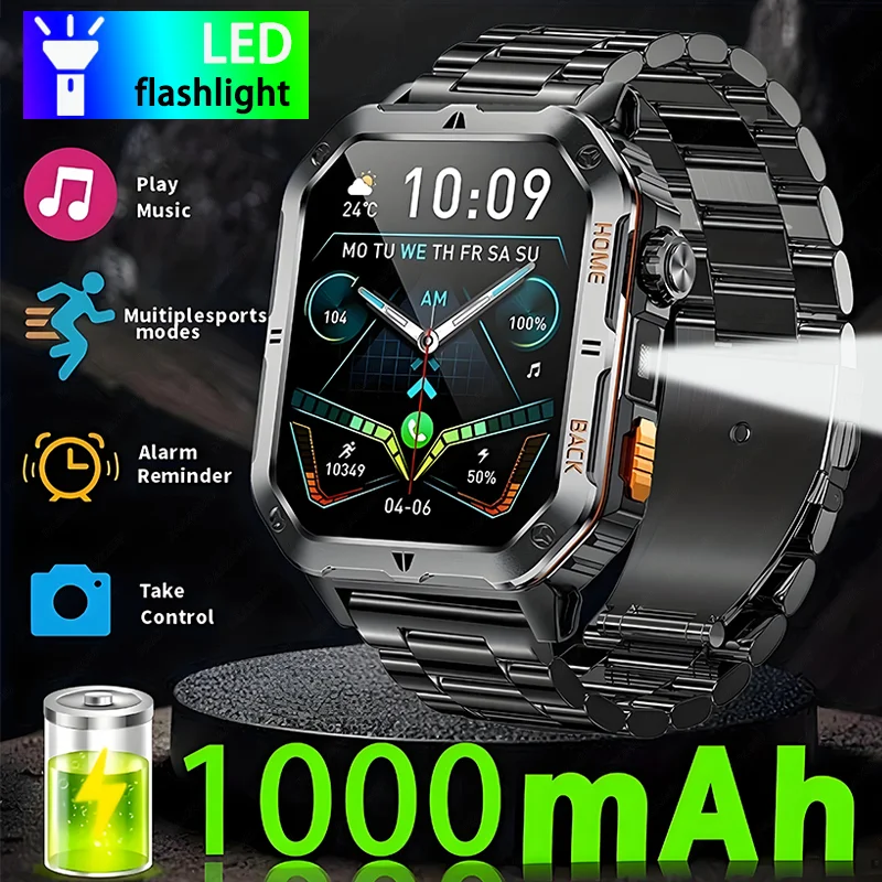 2025 New Smart Watch Men 1000mAh Extra Large Battery 3ATM Professional Waterproof 2.01" HD Display Outdoor Sports Smartwatch Men
2025 New Smart Watch Men 1000mAh Extra Large Battery 3ATM Professional Waterproof 2.01" HD Display Outdoor Sports Smartwatch Men