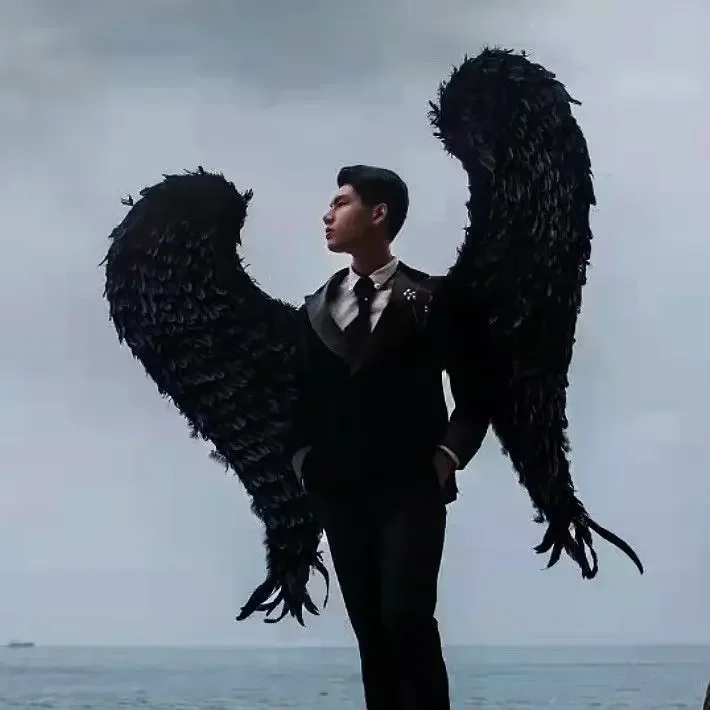 Black Devil Wings Theme Photo Photography Portrait Large Black Dark Feather Wings Bar Performance Props
Black Devil Wings Theme Photo Photography Portrait Large Black Dark Feather Wings Bar Performance Props