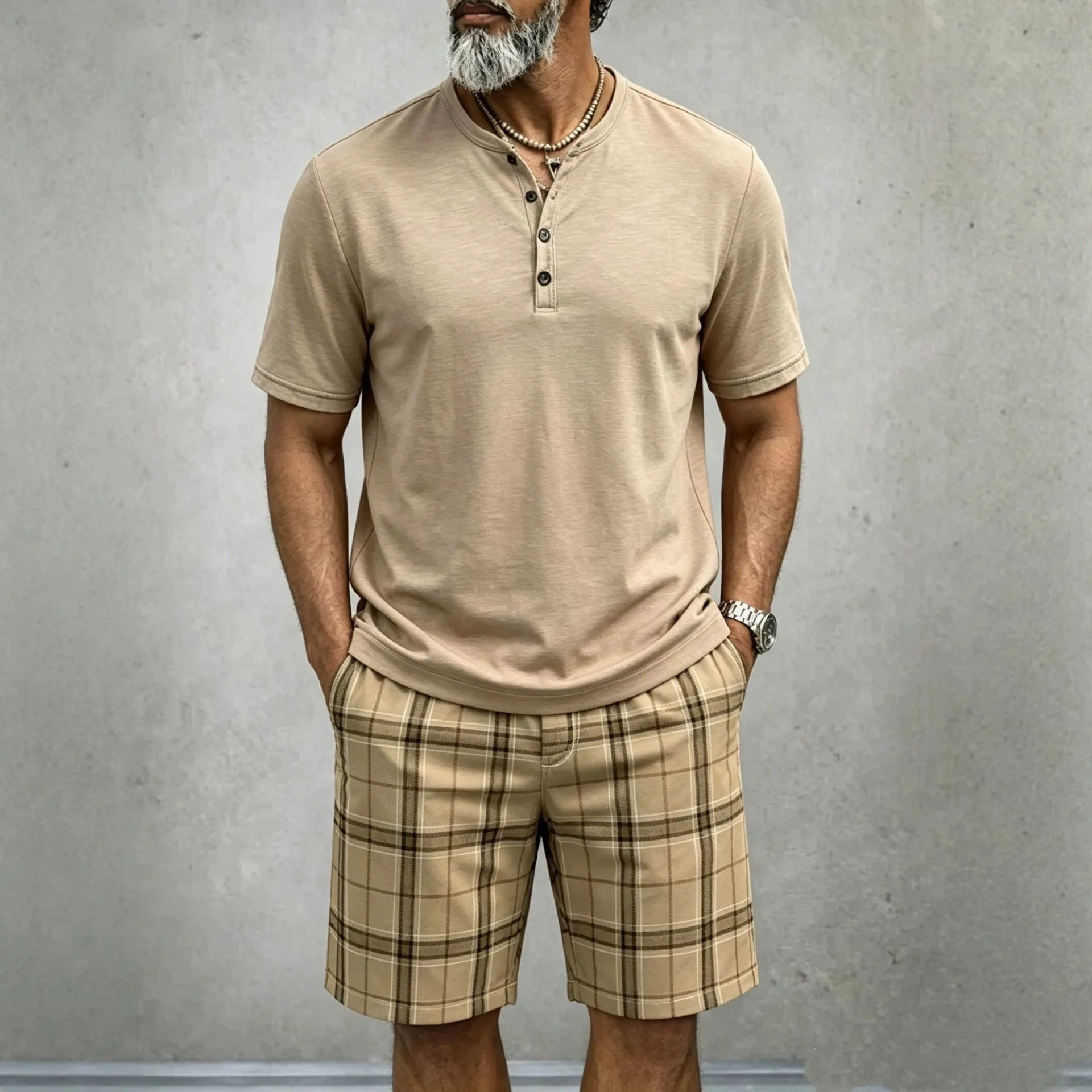 Solid Color Men Casual Sport Set Fashion Breathable Short Sleeve Shirt Elastic Shorts Daily Outdoor Two Piece Tracksuit
Solid Color Men Casual Sport Set Fashion Breathable Short Sleeve Shirt Elastic Shorts Daily Outdoor Two Piece Tracksuit